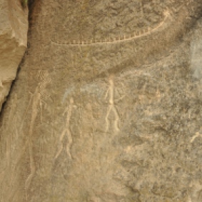 Prehistoric stone carvings at Gobustan